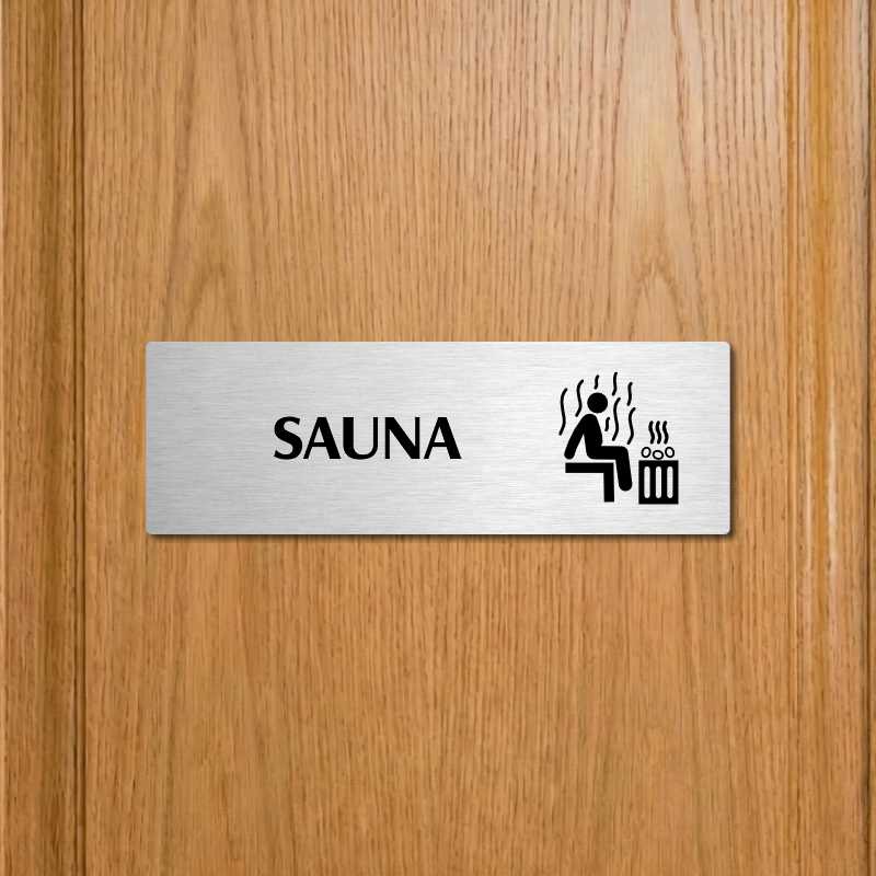 Sauna, 240x79mm, zlatá popiska 
